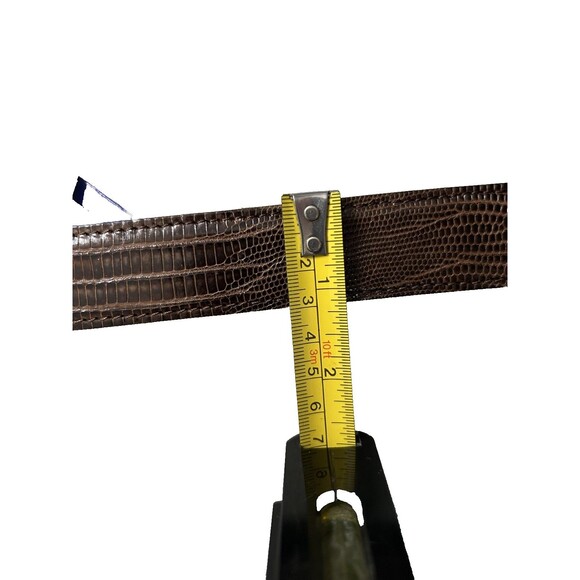 Lopez Taibo 1897 Genuine Lizard Belt Brown 42-105 - Picture 14 of 15